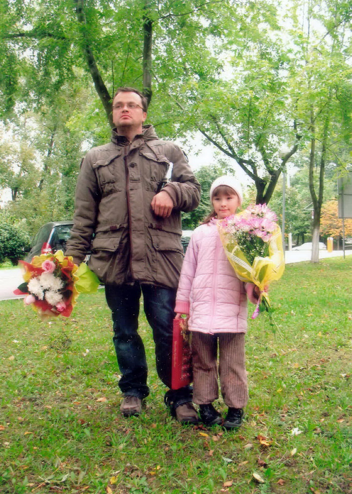 З дачкой Міраславай. 2008 год