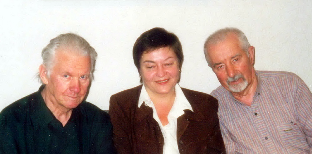 Васіль Быкаў, Жанна Літвіна, Рыгор Барадулін. 1999 год