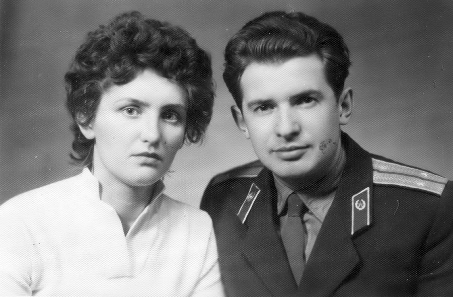 Бацькі Віталя ў год вяселля. 1961 год, Масква