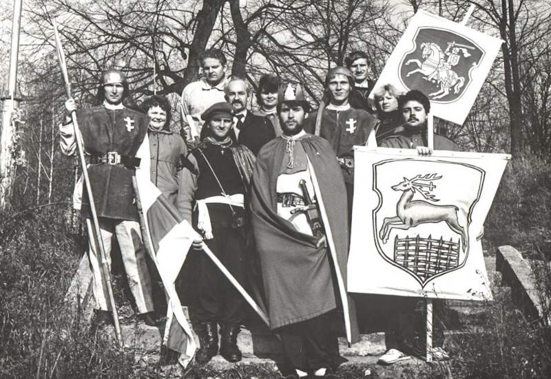 Прысвячэнне школьнікаў у “Маленькія грамадзяне Гародні”, 1990 г.