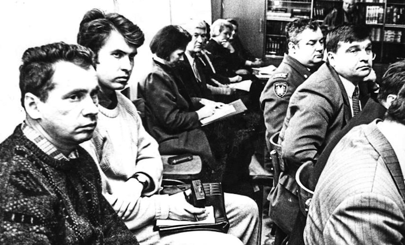 Прэс-канферэнцыя ў міліцыі