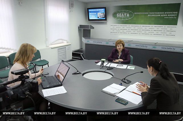 Анлайн-канферэнцыя Ліліі Ананіч. Фота БелТА