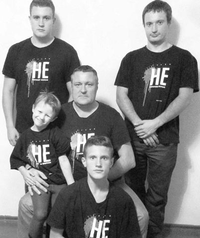 Леанід Судаленка з сынамі