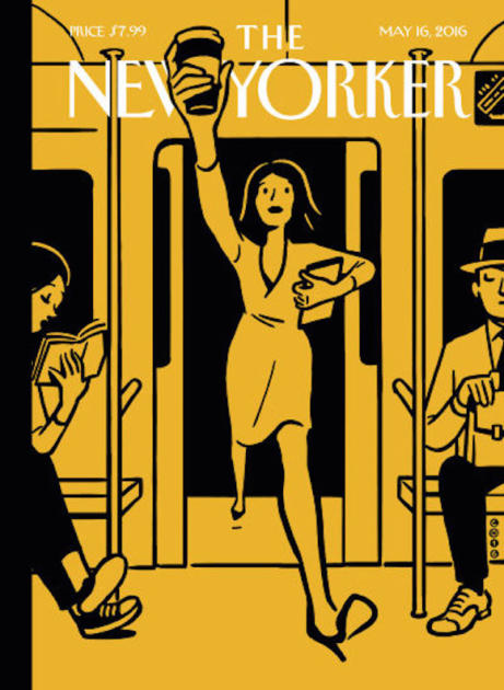 The New Yorker (ЗША). Вытрыманая ў чорна-жоўтым колеры вокладка мае свой віртуальны працяг. (Гл. відэа)