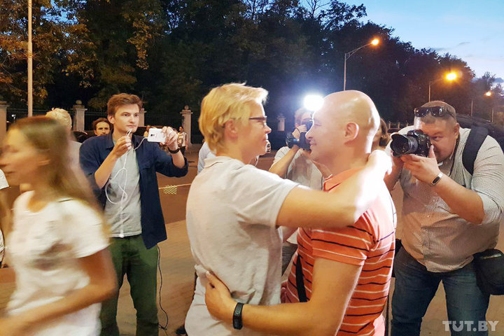 Family meets Maryna Zolatava as she walks free