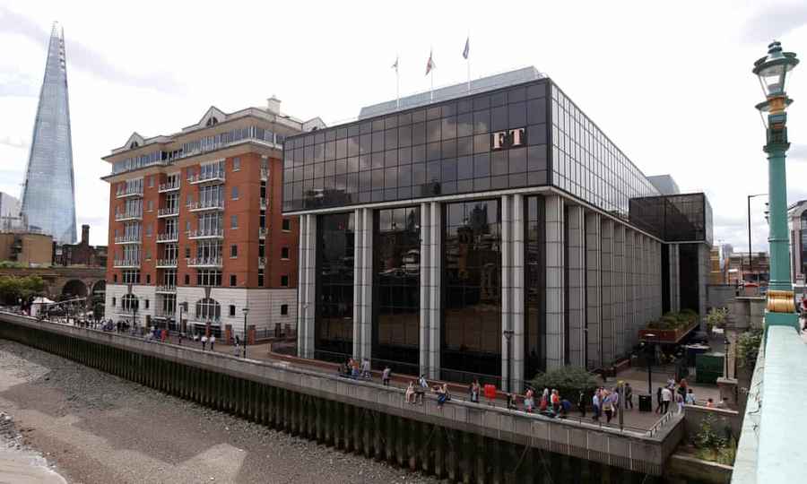 Здание редакции Financial Times. Photograph: Peter Nicholls/Reuters Photograph: Peter Nicholls/Reuters