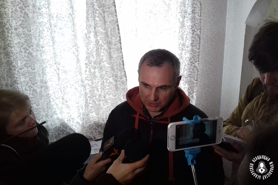 Mikola Dzibiola talks about the search in the office of Belsat Mikola Dzibiola talks about the search in the office of Belsat