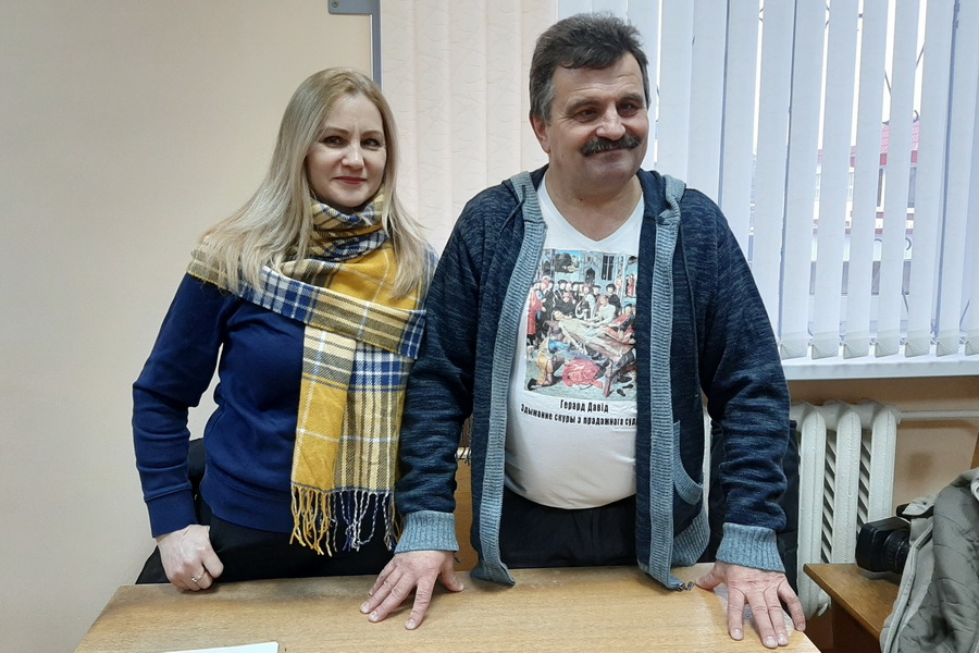Алена Шабуня і Змицер Лупач Алена Шабуня і Змицер Лупач