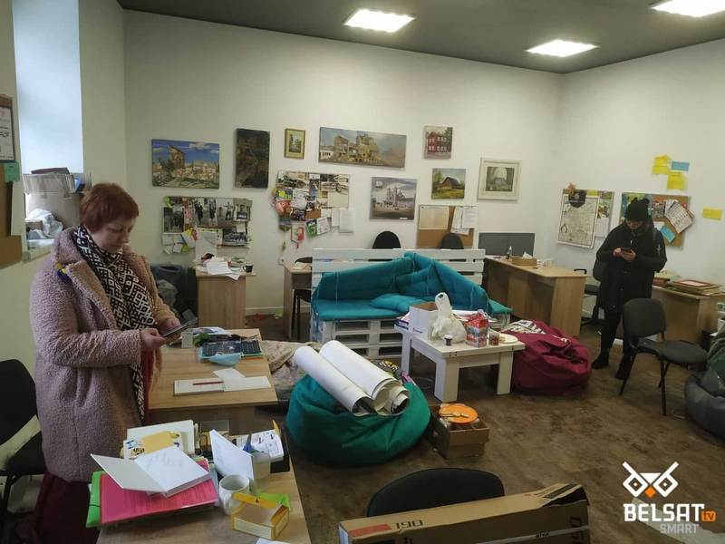 After the search in Hrodna.life office After the search in Hrodna.life office