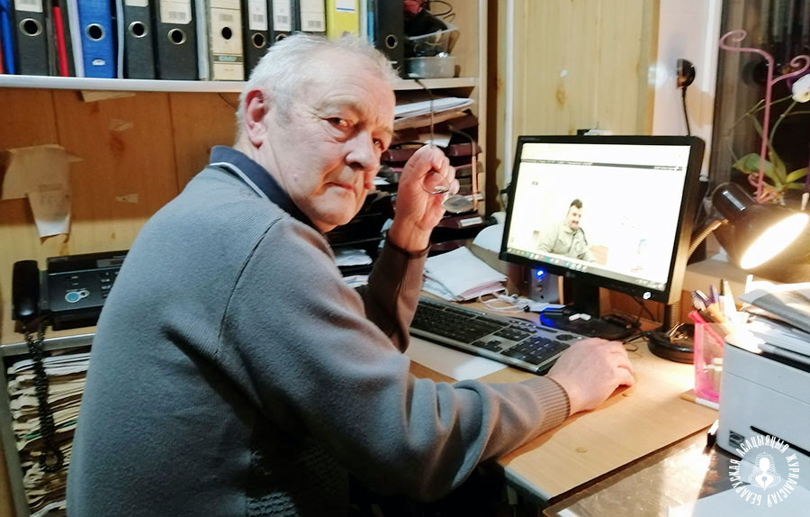 Выдавец і рэдактар “Вольнага Глыбокага” Уладзімір Скрабатун. Фота: Таццяна Смоткіна Выдавец і рэдактар “Вольнага Глыбокага” Уладзімір Скрабатун. Фота: Таццяна Смоткіна