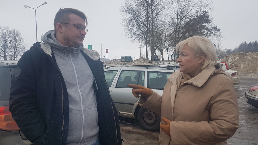 Zmitser Soltan and Lyubou Lunyova. Photo: Belsat