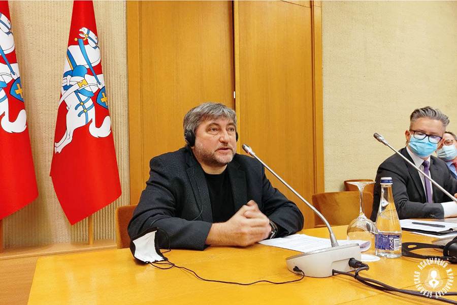 The head of the Belarusian Association of Journalists Andrei Bastunets