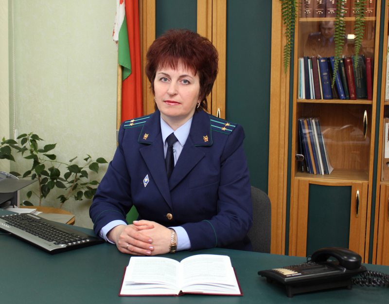 Пракурорка Ала Кузьма, якая падтрымала бок дзяржабвінавачання