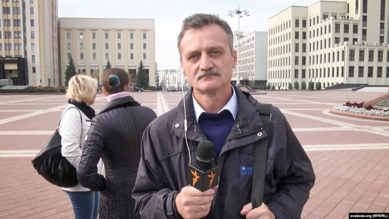 Журналіст Алег Грузьдзіловіч, архіўнае фота 2018 года