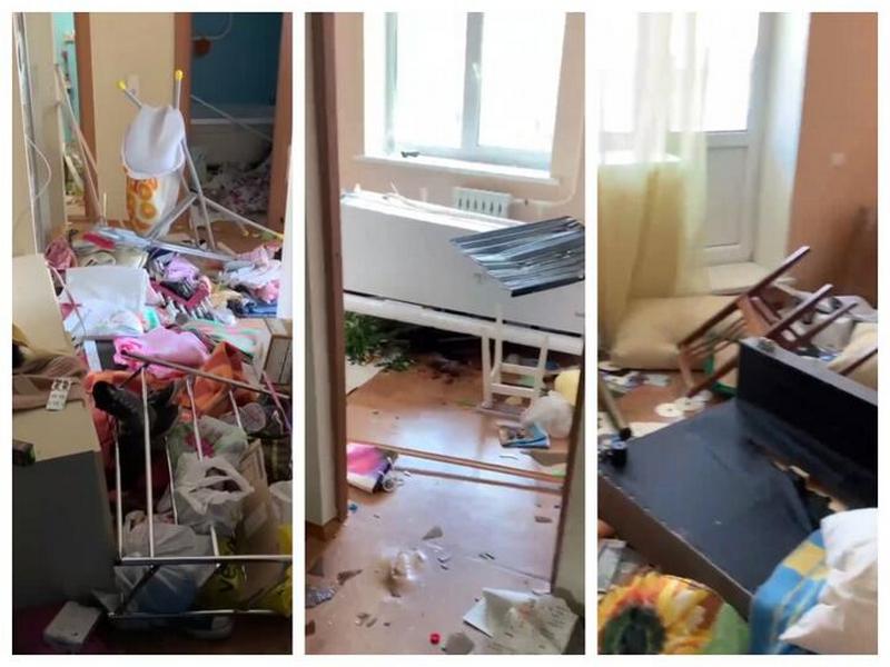 Так выглядит квартира Андрея и Ольги Паук после обыска. Фото: кадры видео провластного телеграм-канала