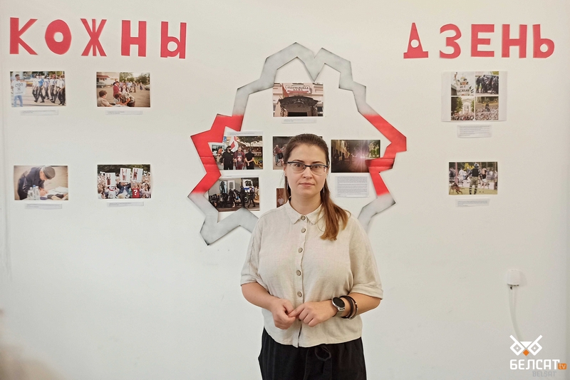 Зоя Хруцкая, фатографка і арганізатарка выставы. Фота: Белсат