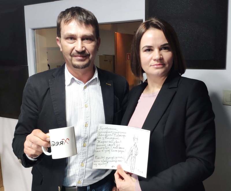 Зміцер Лукашук і Святлана Ціханоўская. Фота з асабістага архіву Змітра Лукашука