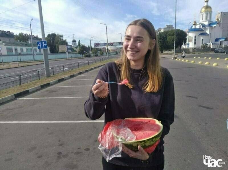 Дар'я Чульцова адразу па вызваленні. Фота: «Новы час»