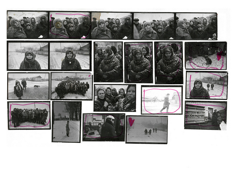 Контактные отпечатки лучших фотографий, отобранные Сергеем Брушко. Такие наборы создавались для последующего хранения, классификации и архивации фотопленок / © Сергей Брушко