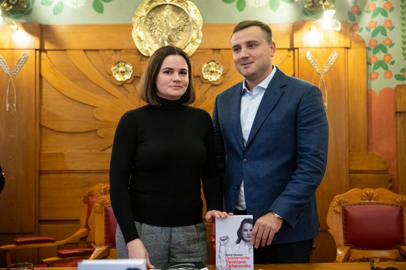 Святлана Ціханоўская і Руслан Шошын. Fot. Andrzej Banaś/WL