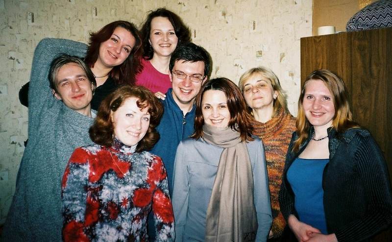 Ирина Славникова с коллегами