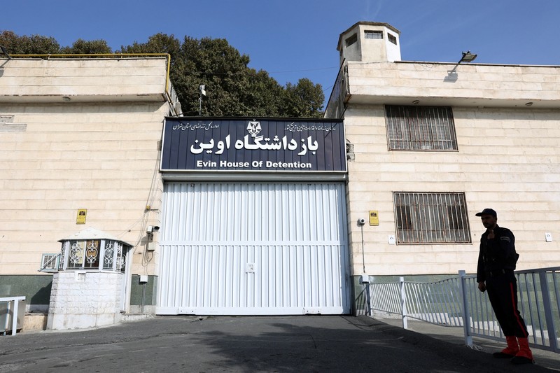 Iran’s crackdown on nationwide protests has made it the world’s worst jailer of journalists in 2022. Many are being held in Tehran’s Evin prison. (Majid Asgaripour/WANA [West Asia News Agency via Reuters)