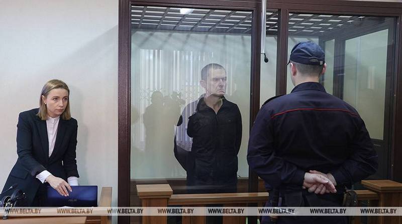 Andrzej Poczobut in court. 16 January 2023. Photo: BELTA