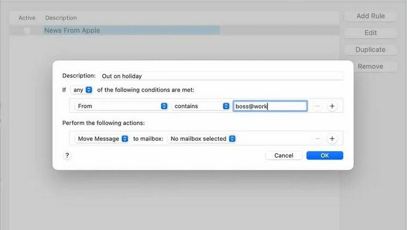 Скрыншот: Apple Mail