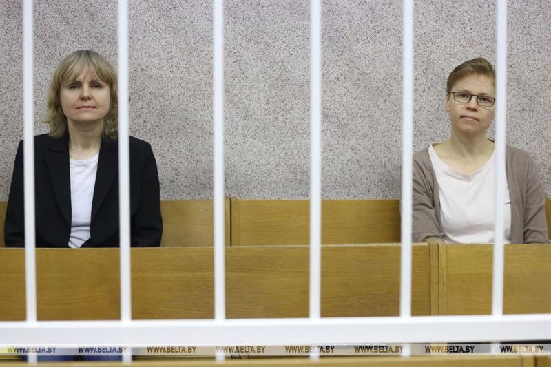 Людміла Чэкіна і Марына Золатава. Фота: БелТА