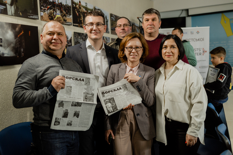 Regional media representatives at the NUJU office. Photo: NUJU