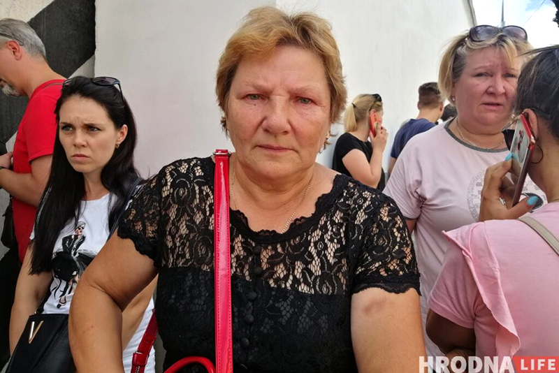 Александра Ханевич сразу после освобождения в августе 2020 года. Фото: Надежда Вишневская, Hrodna.life