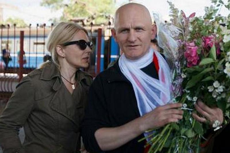Алесь Беляцкий и Наталья Пинчук (июнь 2014 года)Фото: Dmitry Brushko/AP Photo/picture alliance