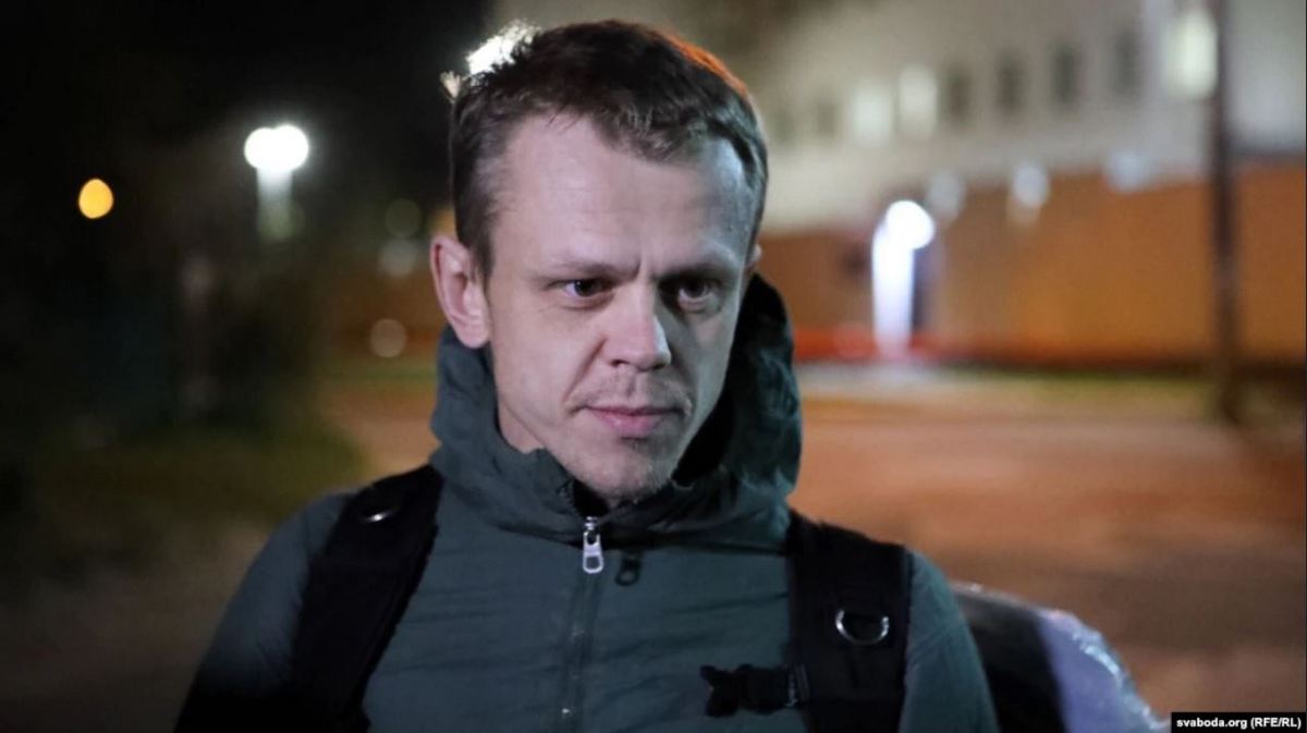 Uladz Hrydzin is released after 11 days in detention in Minsk on September 24, 2020.