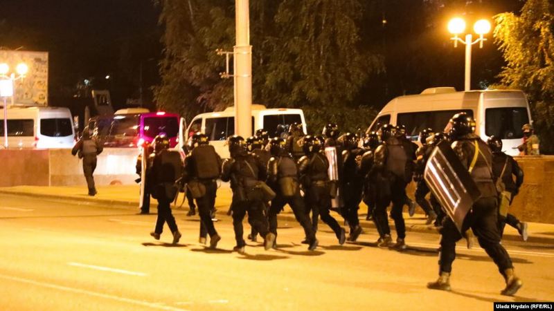 Падчас пратэстаў 10 жніўня ў Менску