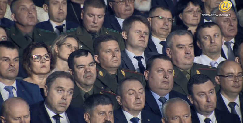 Прямая трансляция на ОНТ. Скриншот: "Еврорадио"