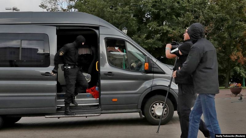 Затрыманні журналістаў у Мінску, 27 жніўня.