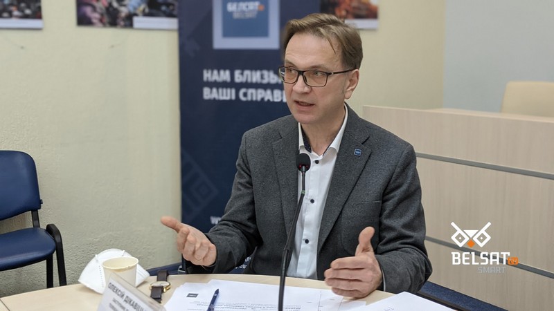 Намеснік дырэктара «Белсата» Аляксей Дзікавіцкі. Фота: «Белсат»