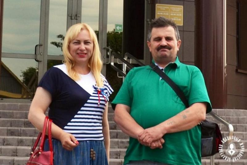 Таццяна Смоткіна і Зміцер Лупач. Фота: БАЖ