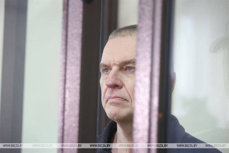Andrzej Poczobut in court. 16 January 2023. Photo: BELTA
