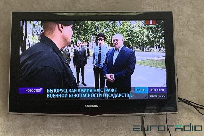 Звычайны навінавы выпуск на беларускім ТБ / Еўрарадыё