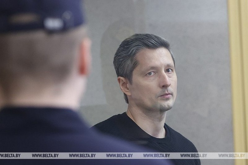 Дзмітрый Семчанка ў судзе. Сакавік, 2023 года. Фота: БелТА