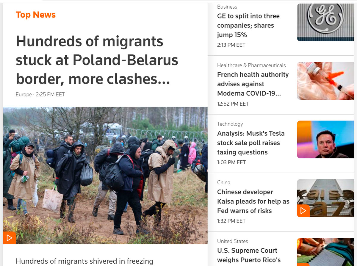 Камера журналиста Reuters Иссама Абдаллы. Фото: Emilie Madi, Reuters
