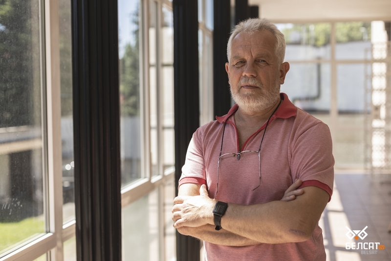 Галоўны рэдактар «Брестской газеты» Віктар Марчук. Фота: Зміцер Дук / Белсат