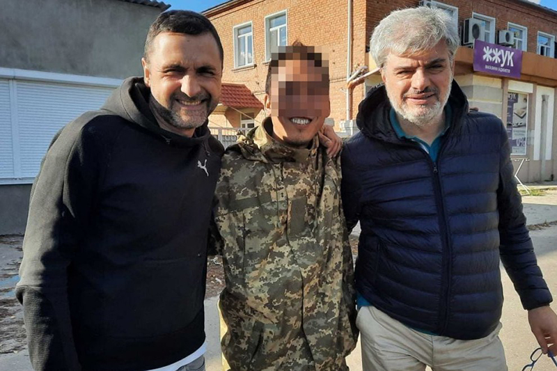 Багдан Біцік (злева) і Карада Зуніна (справа). Фота: La Repubblica
