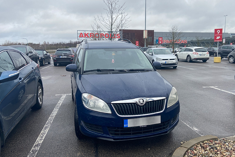 Гэтая Skoda — з Эстоніі. Фота: БАЖ