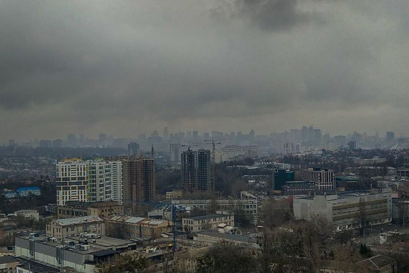 Киев утром 24 февраля 2022 года. Фото: Сергей Балай