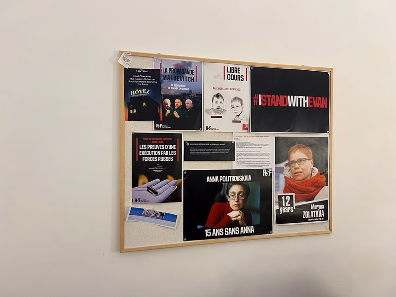 Belarusian journalists in Paris